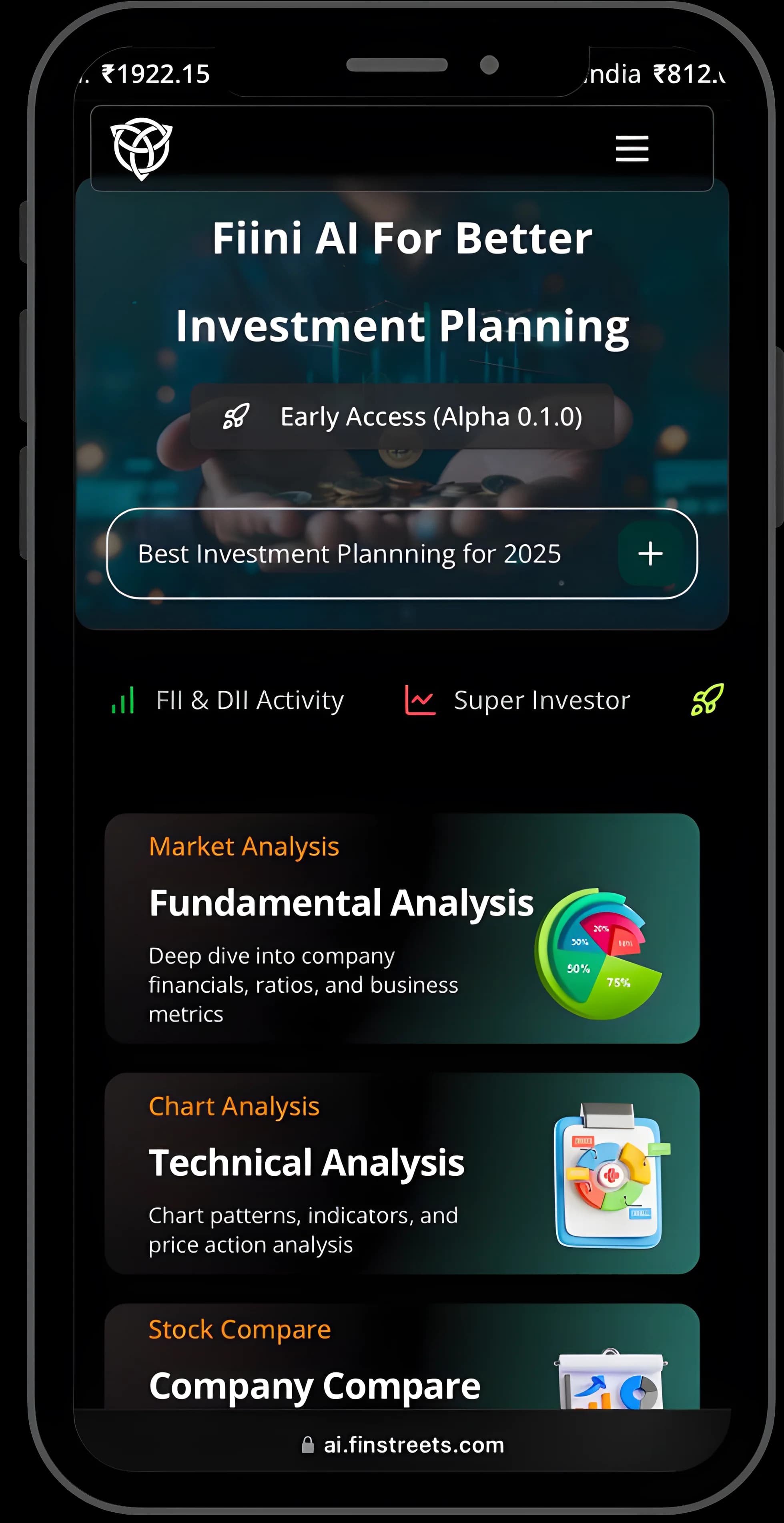 Finstreets AI Mobile Interface